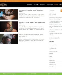 Theme wordpress dịch vụ xăm đẹp