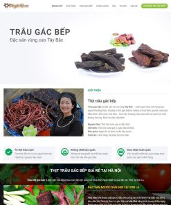 Theme wordpress landing page bán thịt trâu