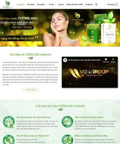 Mẫu web thực phẩm chức năng 01