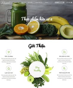 Theme wordpress thực phẩm hữu cơ