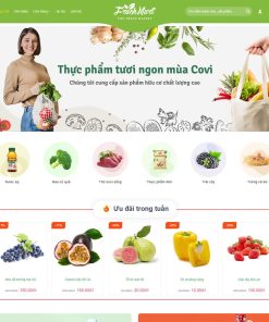 Theme wordpress thực phẩm sạch 01