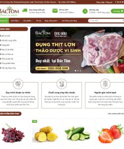 Theme wordpress bán rau củ quả, thực phẩm sạch 06