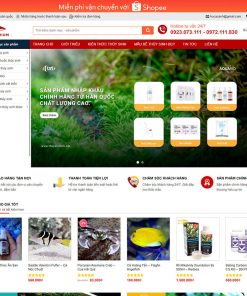 Theme wordpress bán đồ thủy sinh 01