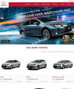 Theme wordpress bán xe toyota 03