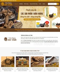 Theme wordpress bán trầm hương đẹp