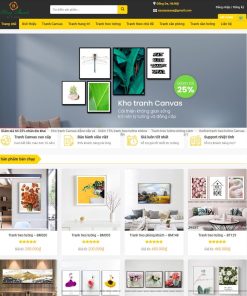 Theme wordpress bán tranh treo tường, tranh động lực