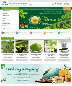 Theme wordpress bán trà xanh