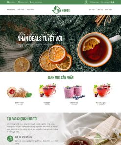 Theme wordpress bán trà sữa, thức uống giải khát