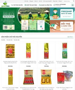 Theme wordpress bán trà xanh 03