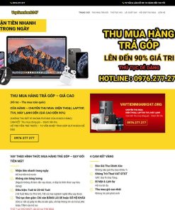 Theme wordpress flatsome dịch vụ cho vay