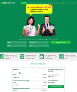 Theme wordpress vay tiền nhanh
