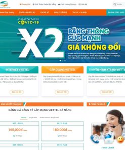Theme wordpress bán gói cước Viettel, viễn thông