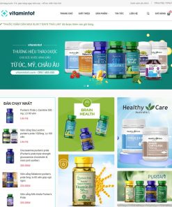 Theme wordpress bán vitamin, thực phẩm chức năng