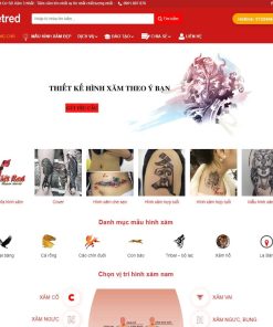Theme wordpress dịch vụ xăm hình